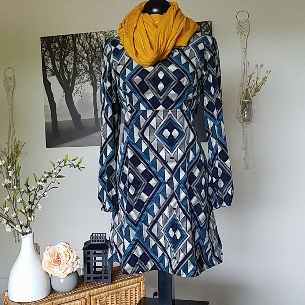 MAD Men inspired geometrical dress